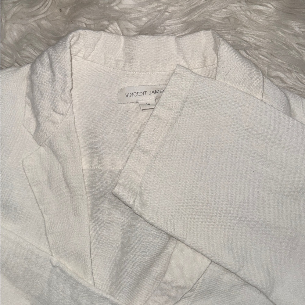 Vincent James Hutton Button Front Linen Shirt - Picture 3 of 9